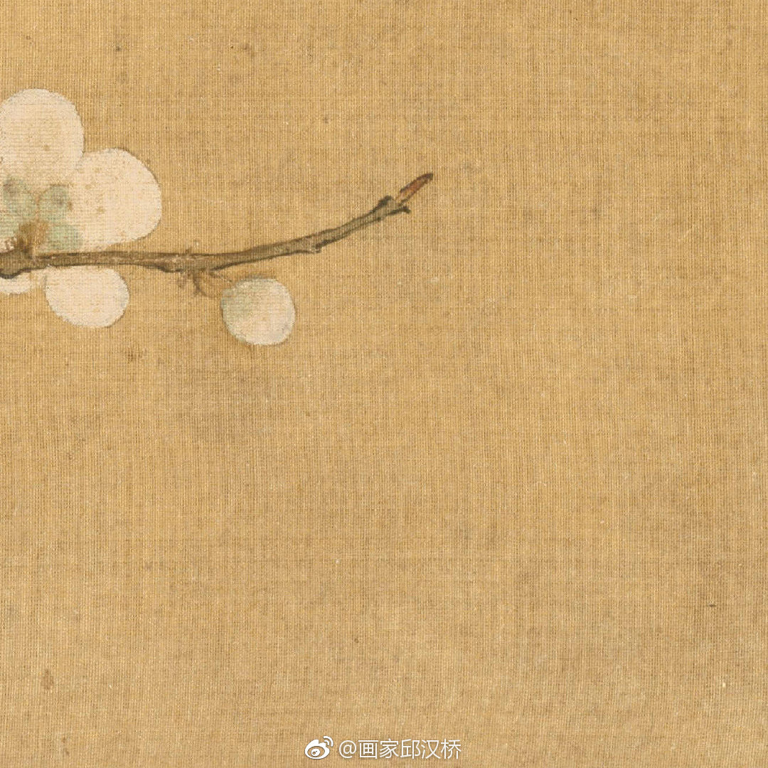 宋代佚名桃枝栖雀图现藏于克利夫兰美术馆
