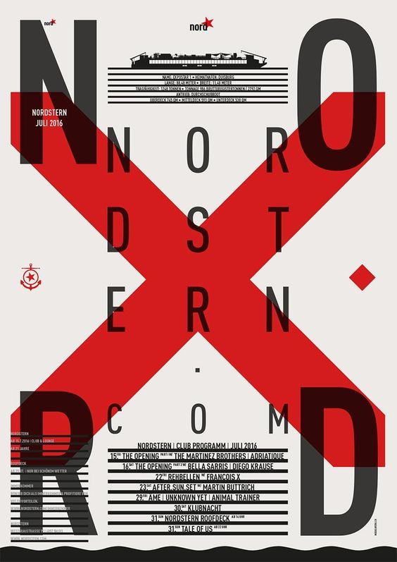 红黑配色海报设计灵感