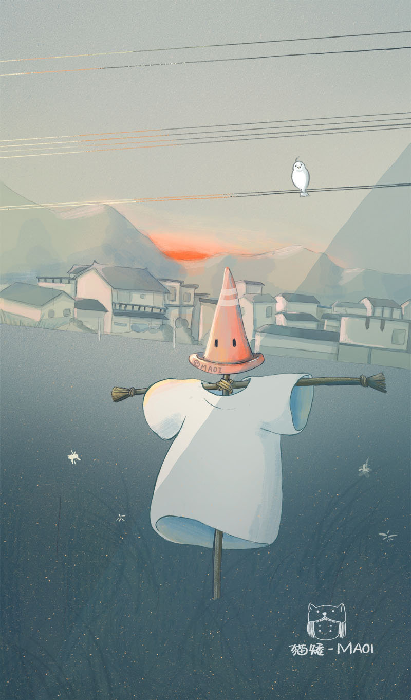 来自插画师猫矮maoi绘画作品