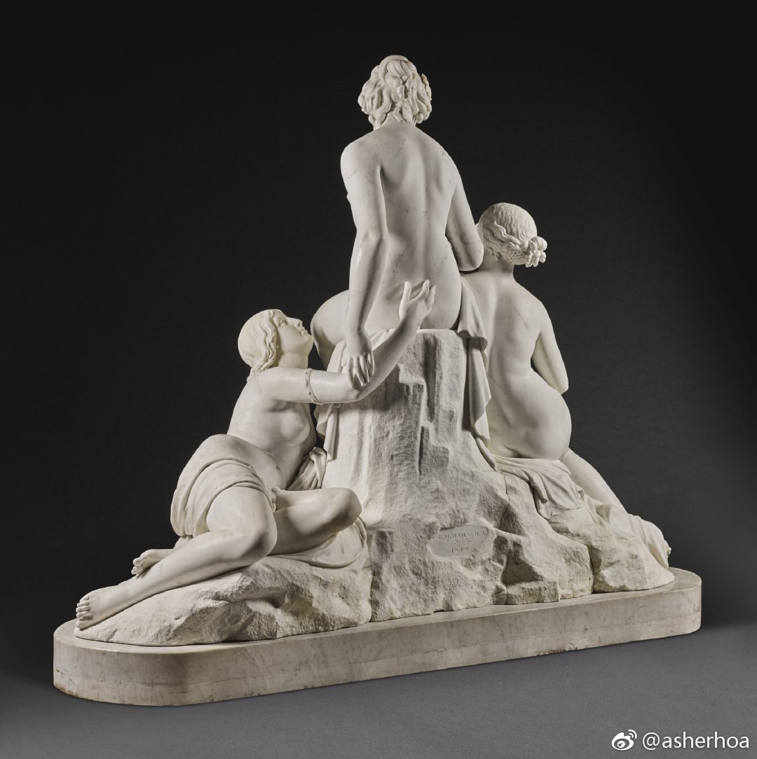 英国雕塑家edwardhodgesbaily1788–1867的作品美惠三女神