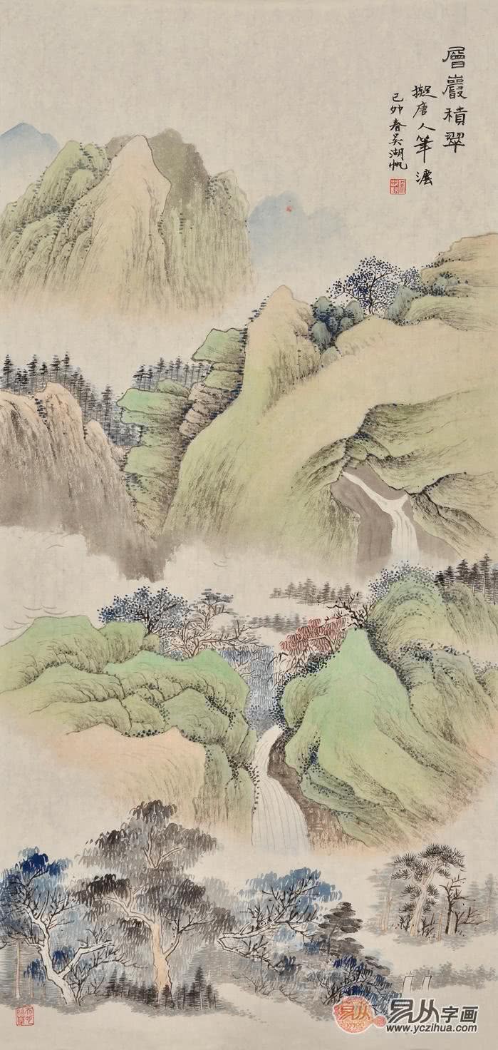 家门口的玄关怎么挂画,这里有办法呀|玄关|挂画|山水画_新浪新闻