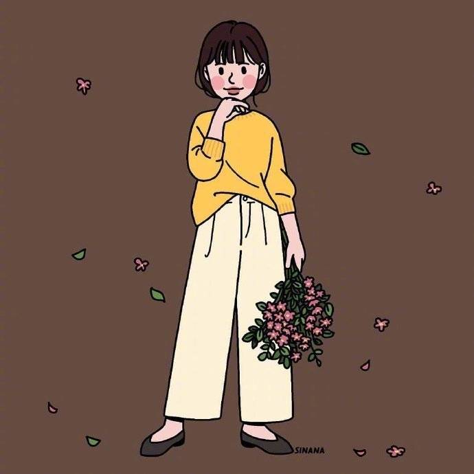 9799女孩穿搭插画|韩国插画师sinana