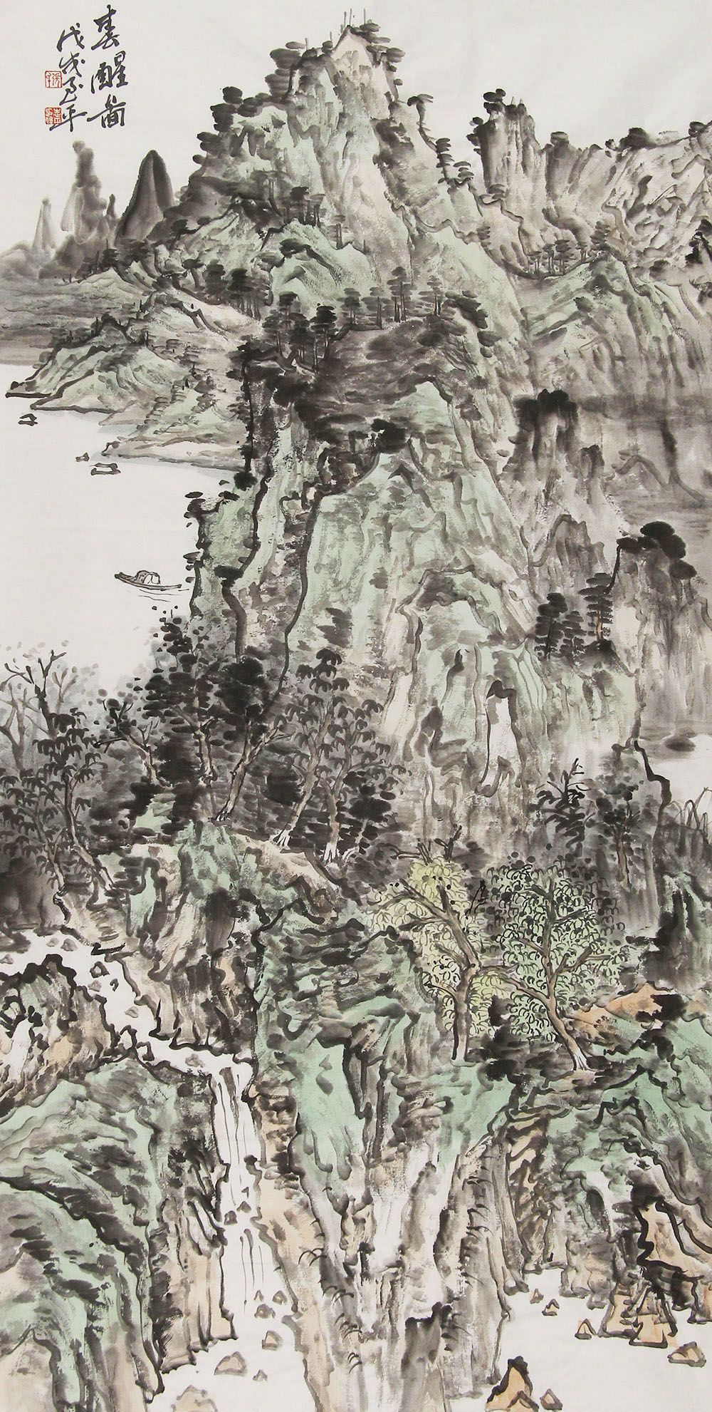 张志平山水画作品赏析:构图合理,逼真细致,视觉效果极佳