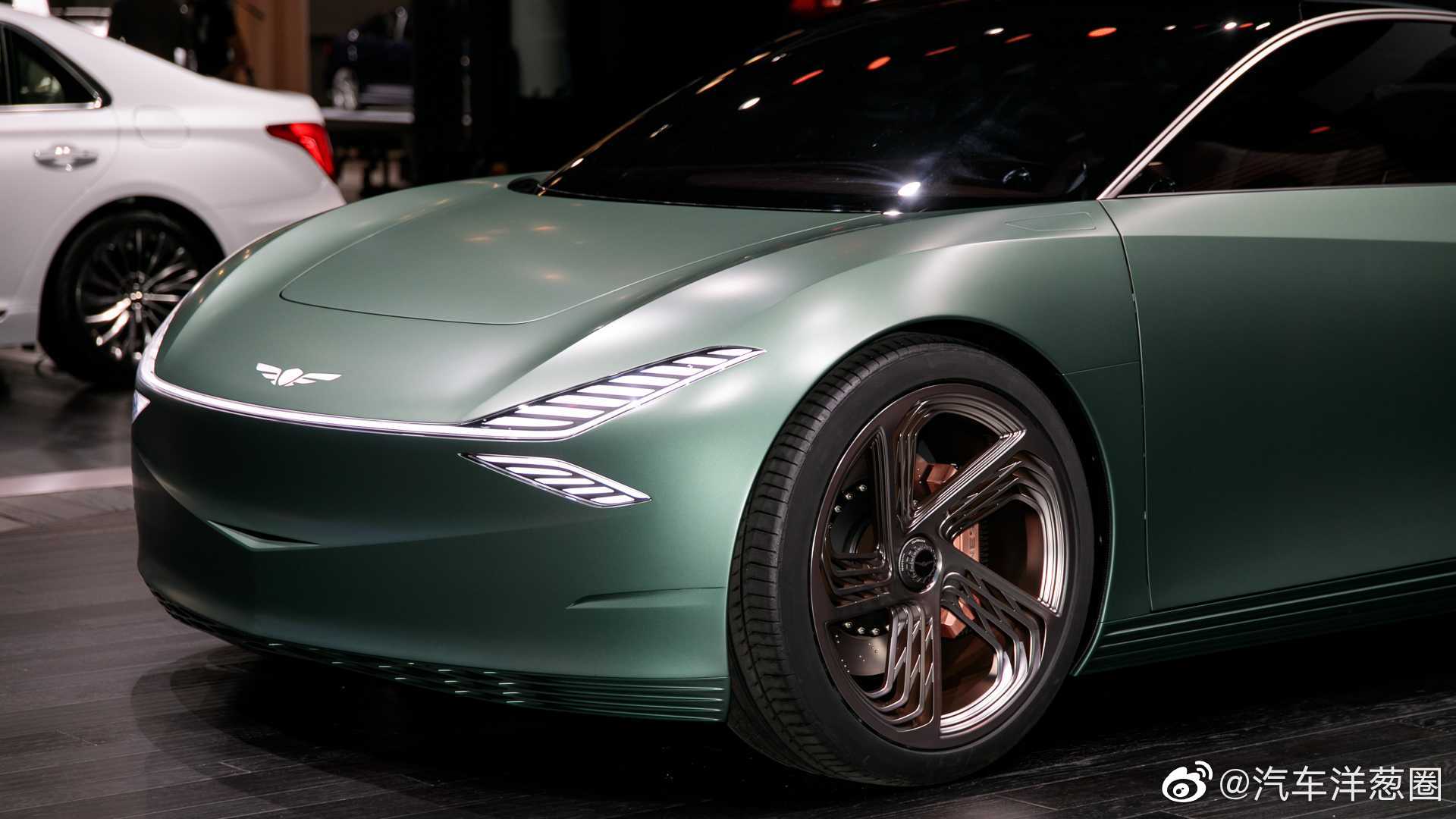 现代发布genesis mint concept电动概念车这个反向剪刀门有点意思啊