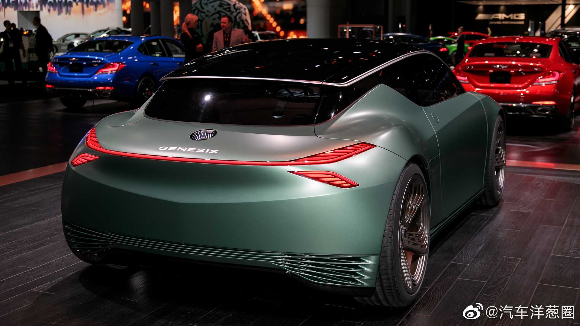 现代发布genesis mint concept电动概念车这个反向剪刀门有点意思啊