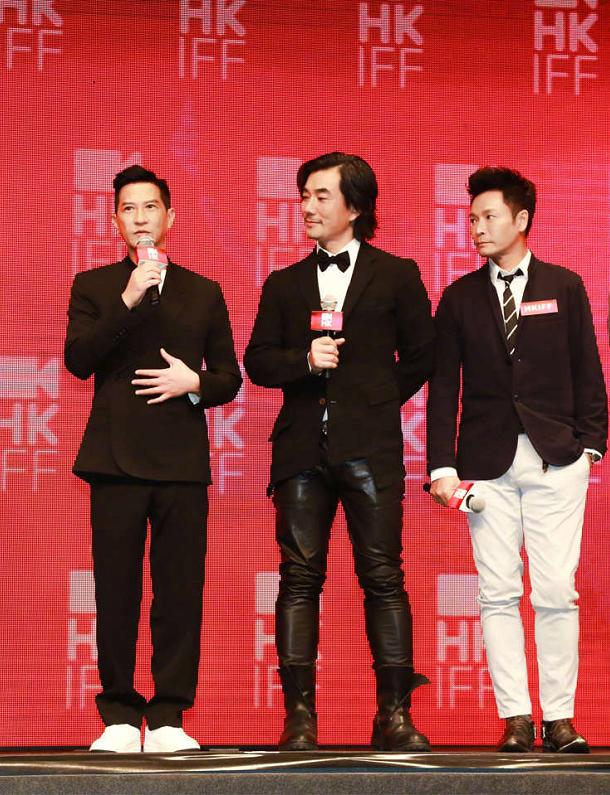 任贤齐张家辉罕见合影,52岁的他略显沧桑!