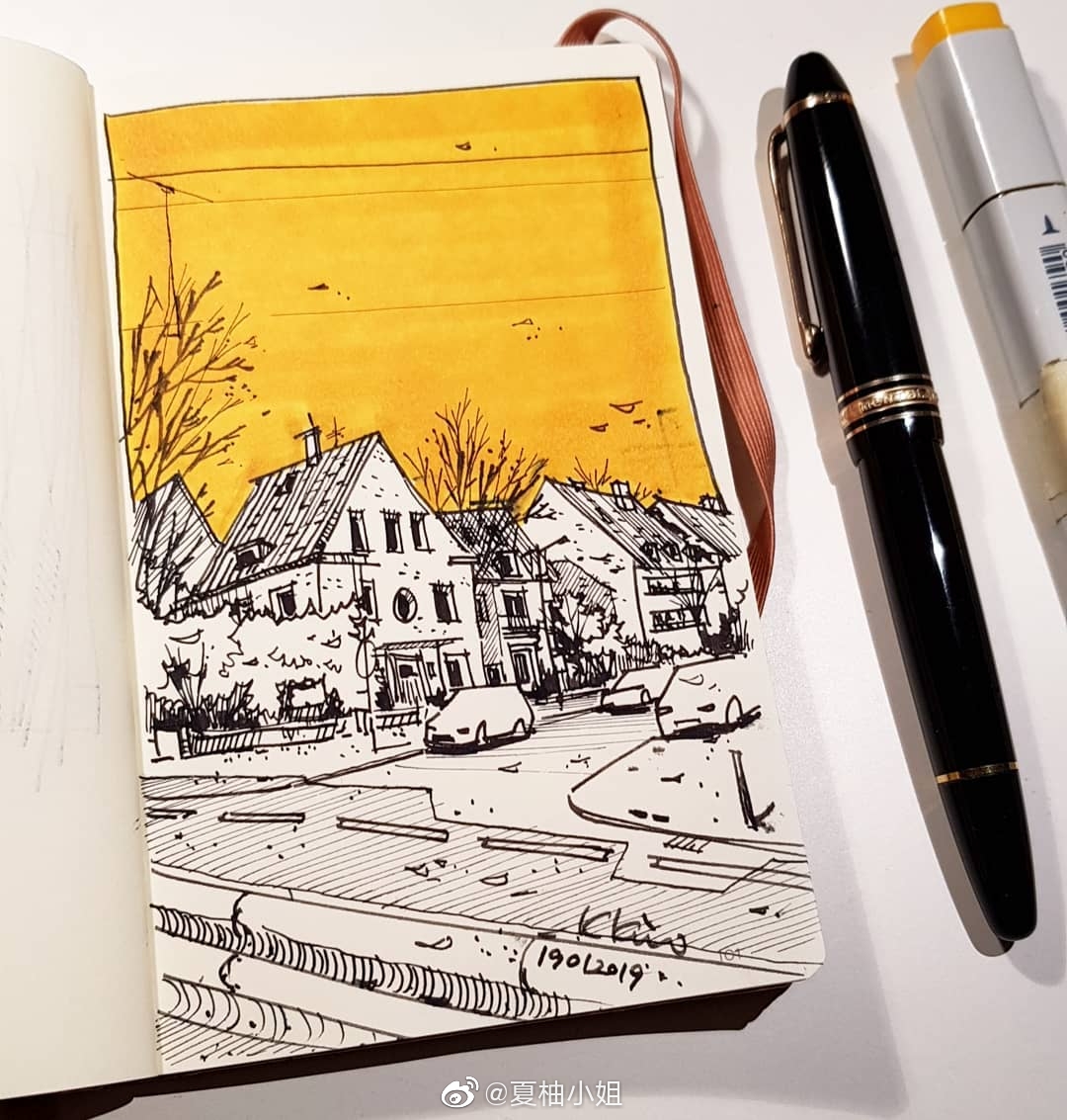 美腻的速写风景 练习必备