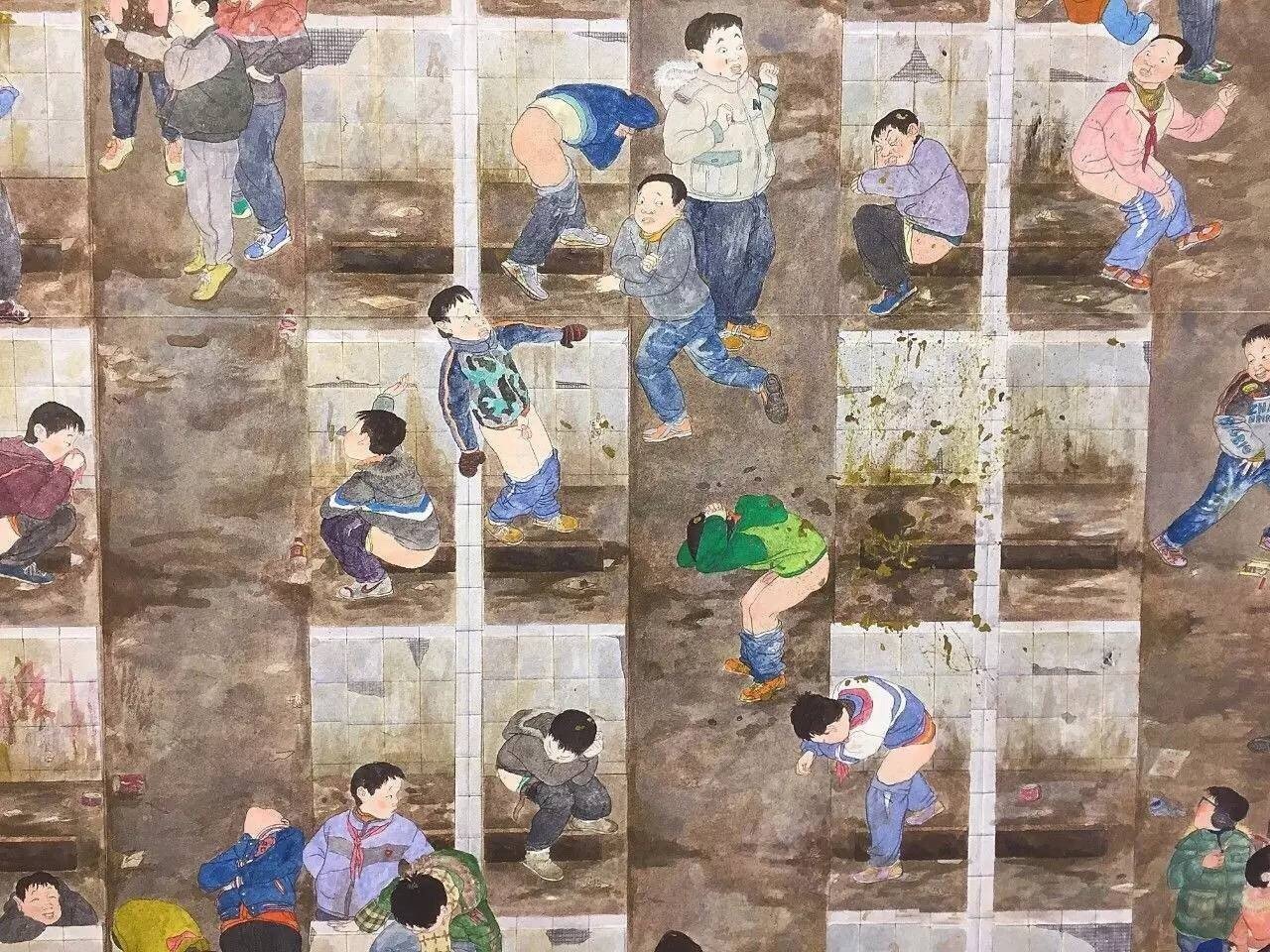 想起艺术家赵延斌作品大厕所那个蹲坑的年代