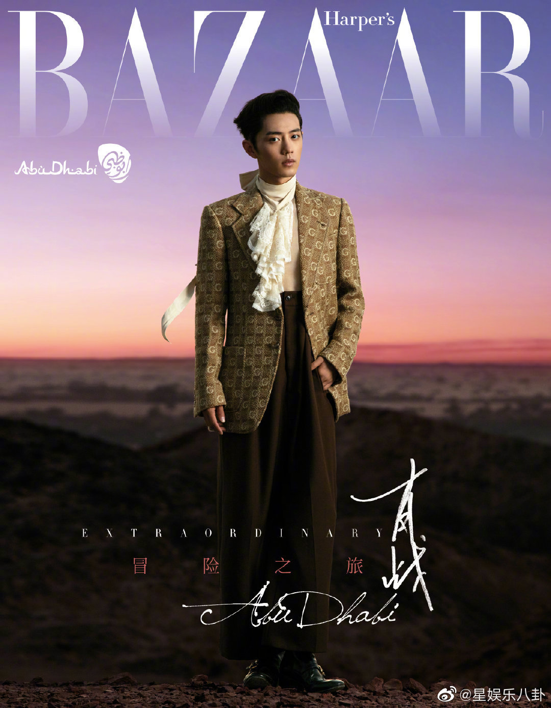 肖战时尚芭莎10月下别册封面公开