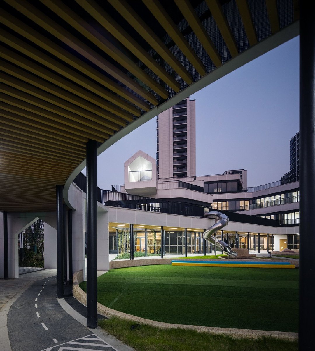 漂浮的乐园——杭州市海潮幼儿园 / @gla建筑设计城市住宅和道路包