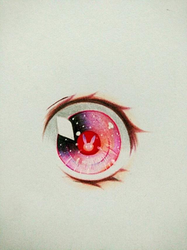 日常更图:一组手绘 动漫 眼睛 插画,你的眸深邃的让人沉醉