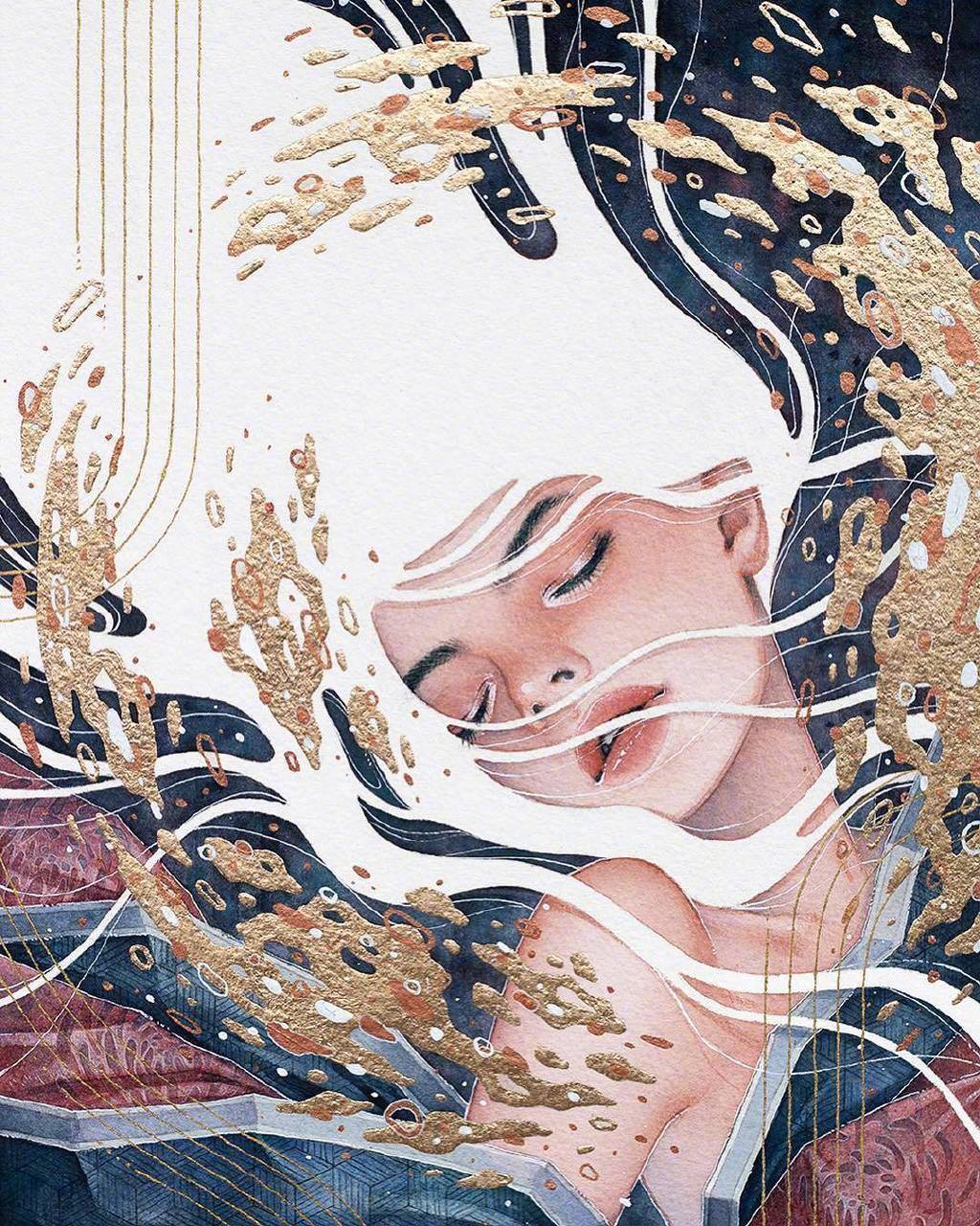 风格独特的水彩插绘 | ins:kelogsloops