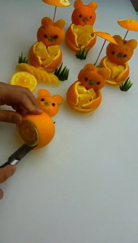 看看五星级酒店的厨师是怎么切橙子的，满满的仪式感，学习了!(dy