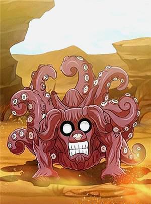 然后是八尾牛鬼,八尾的下半身就是八爪鱼了,而且八尾是没有腿的,八尾