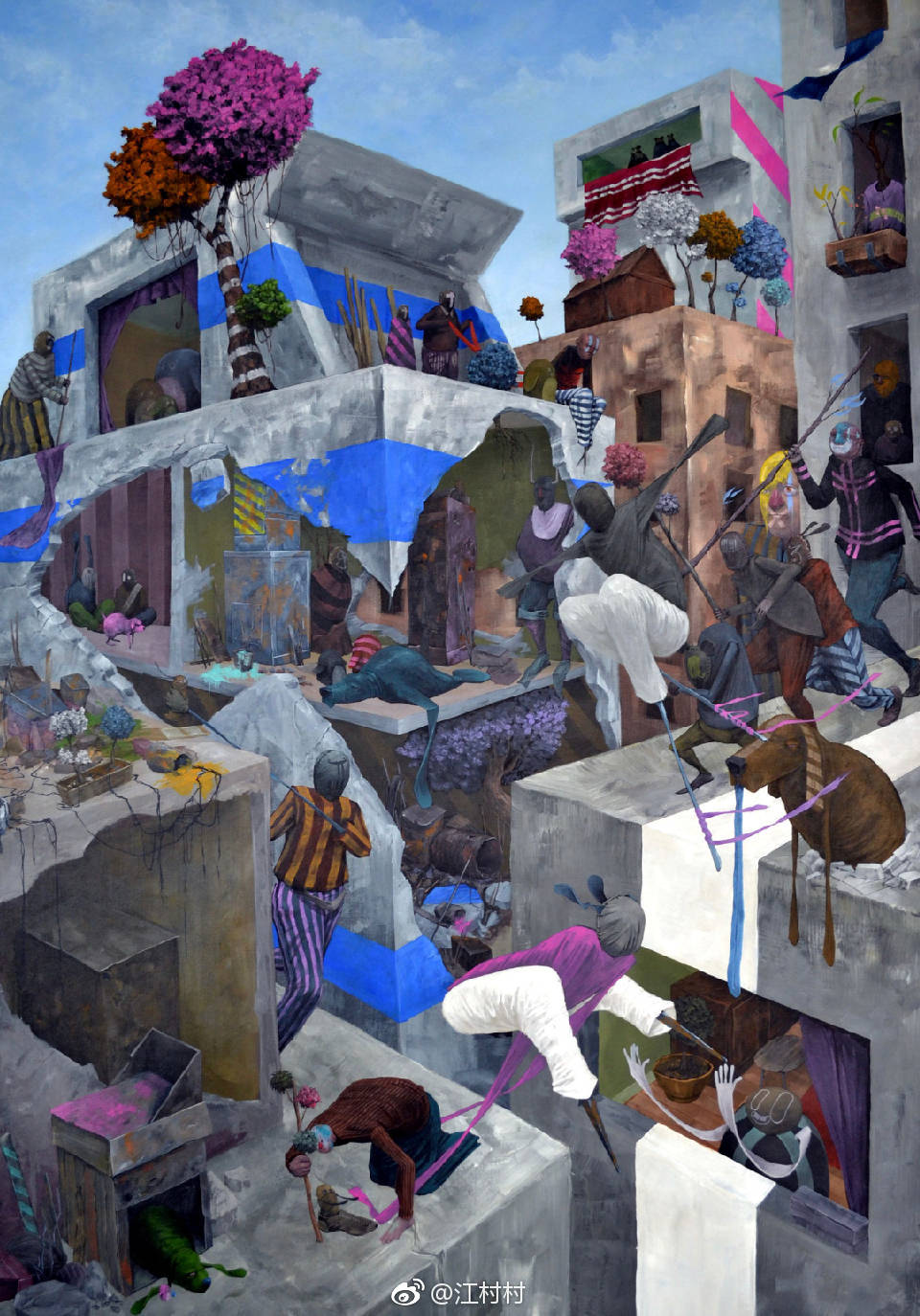 独特的叙事性绘画tof vanmarque @艺术大亨 @少儿美术精选一老汤