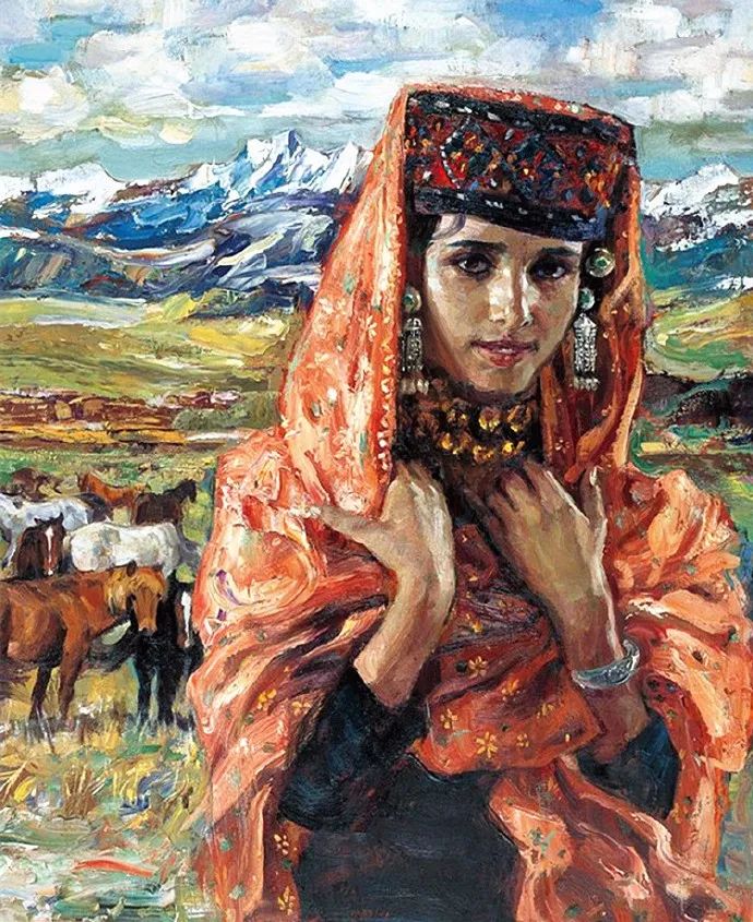 厚重绚丽刘秉江的民族特色油画作品赏析