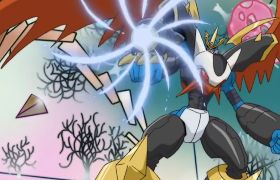 进化v仔兽的进化路线变成了v仔兽ex,最终形态(究极体)为帝皇龙甲兽