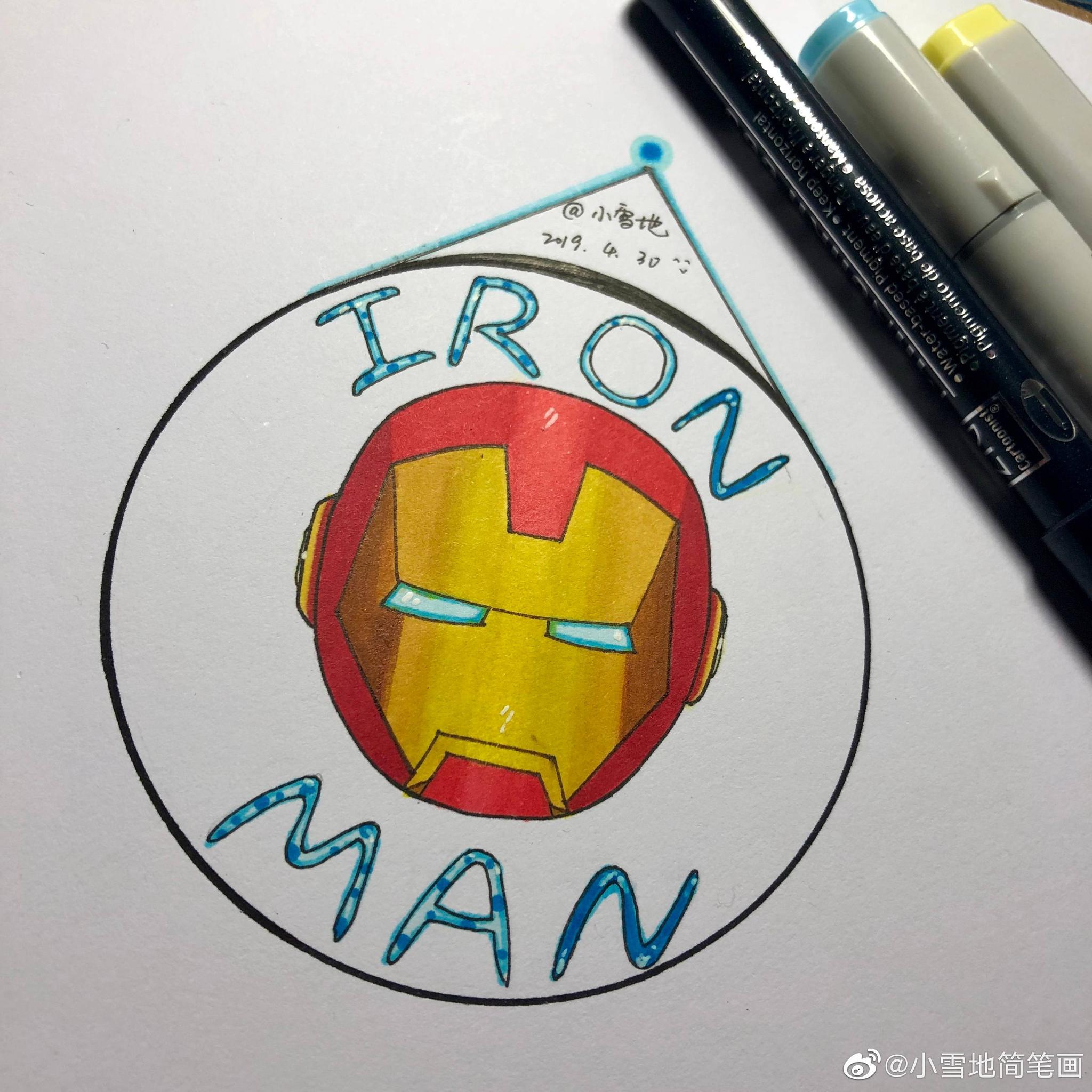 复联的英雄们等着我哦66小雪地简笔画