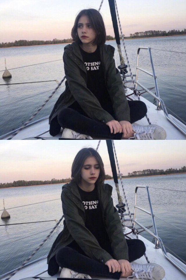 15岁韩俄混血alisa五官很精致了