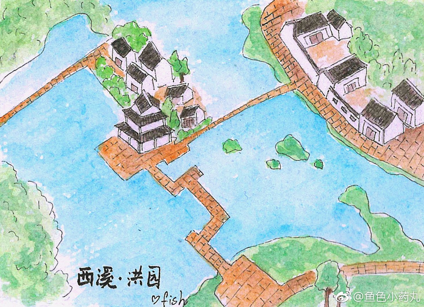 866小飞机的视角看洪园966听一段越剧@同程验客 @西溪湿地洪园