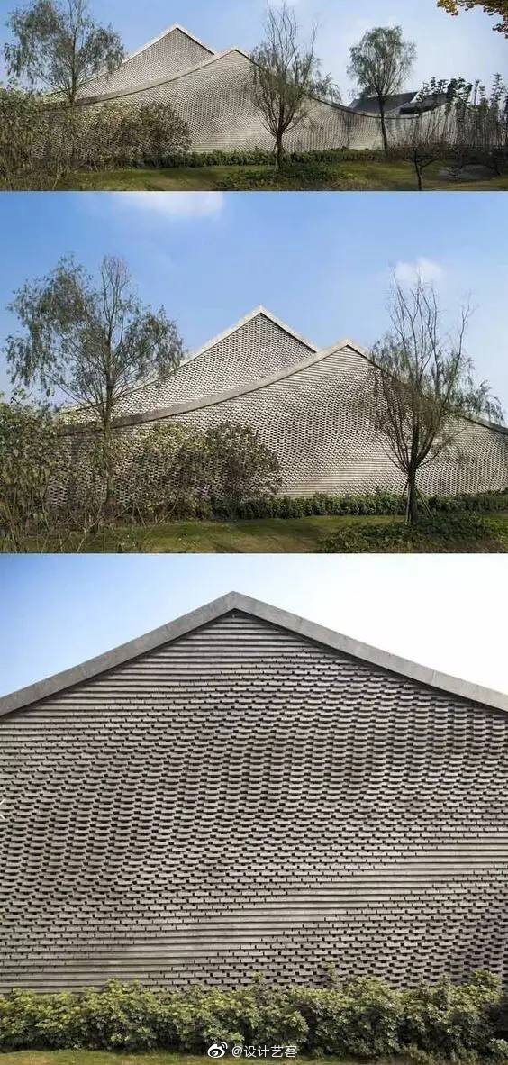 现代建筑设计,创意的坡屋顶.