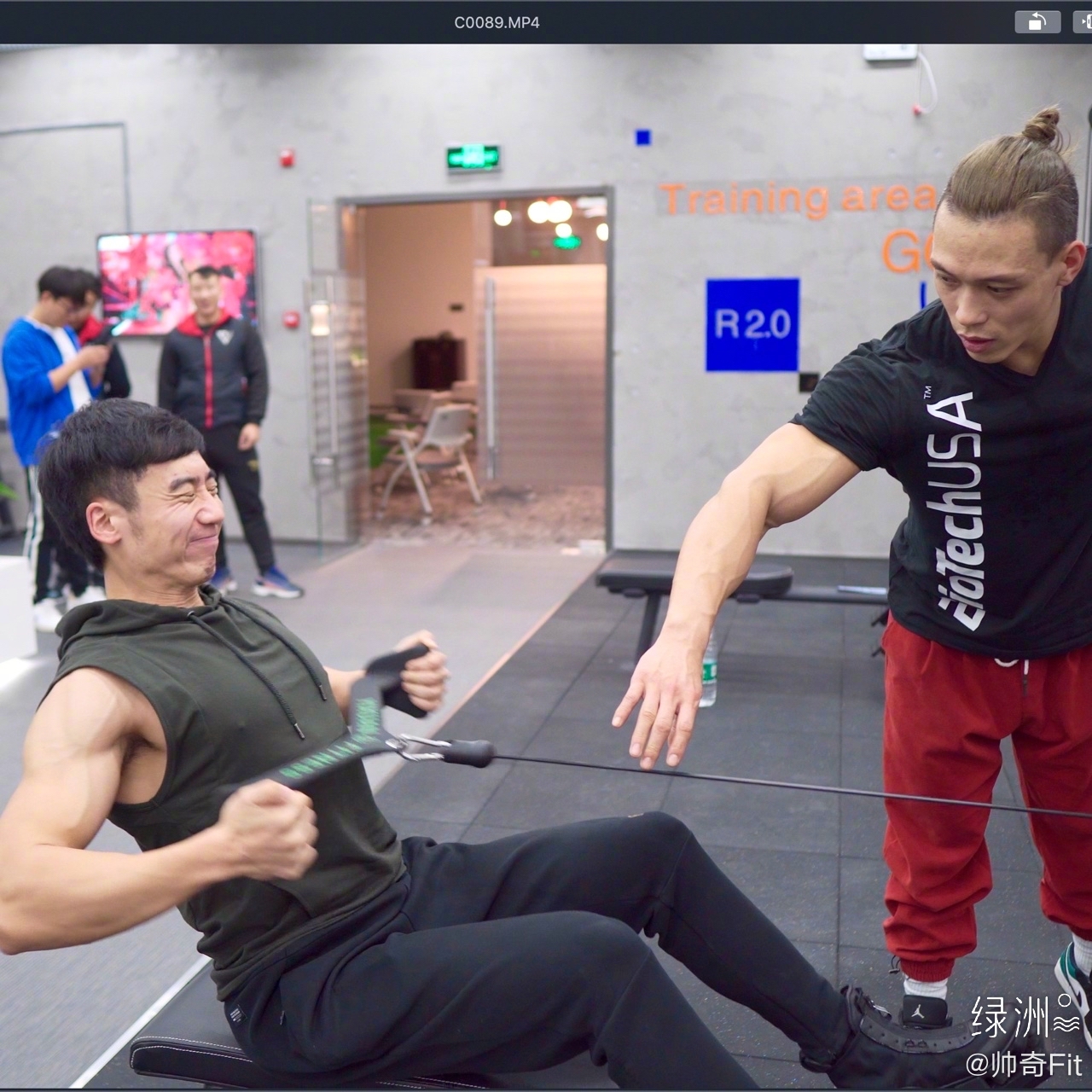 和世界冠军李猛训练