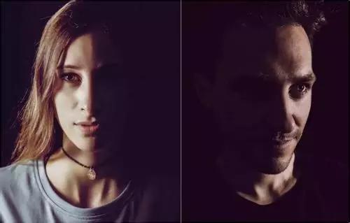 "阴阳脸"一般来说,90°的侧光不宜拍人像,因为正侧光会使人脸部形成