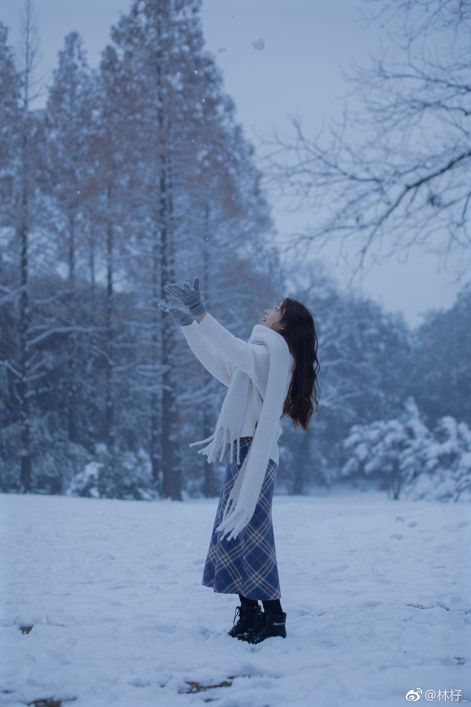 想和你一起看雪 也想和雪一起看你@林杍_ 出镜:@章漾