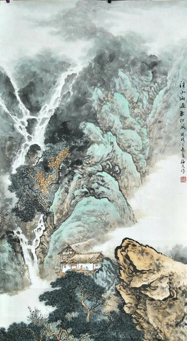 关福元山水画古意盎然宏大悠远,精微大美风骨卓然,承古显今|山水画