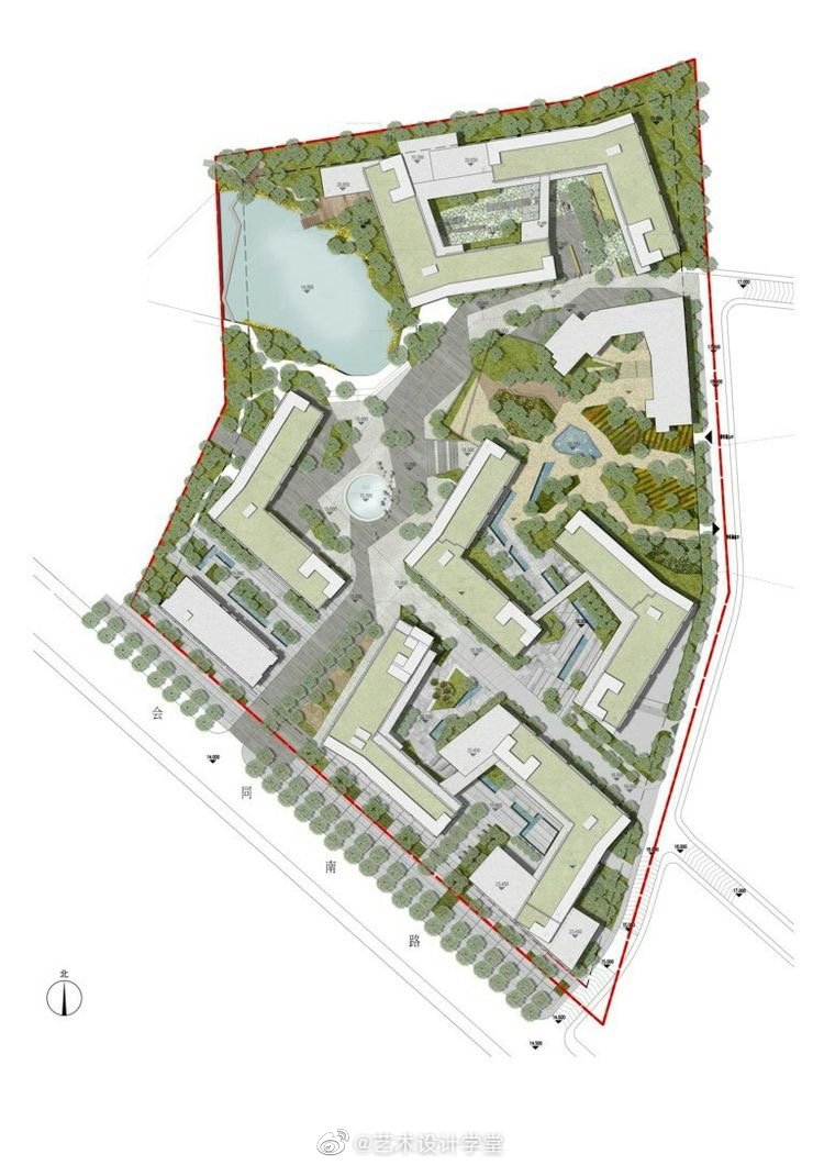 彩色总平面图设计