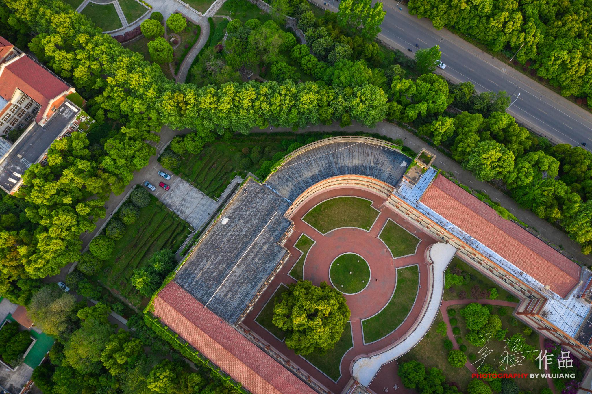 航拍三江,从一教起飞,东南西北的风光都不错@三江学院