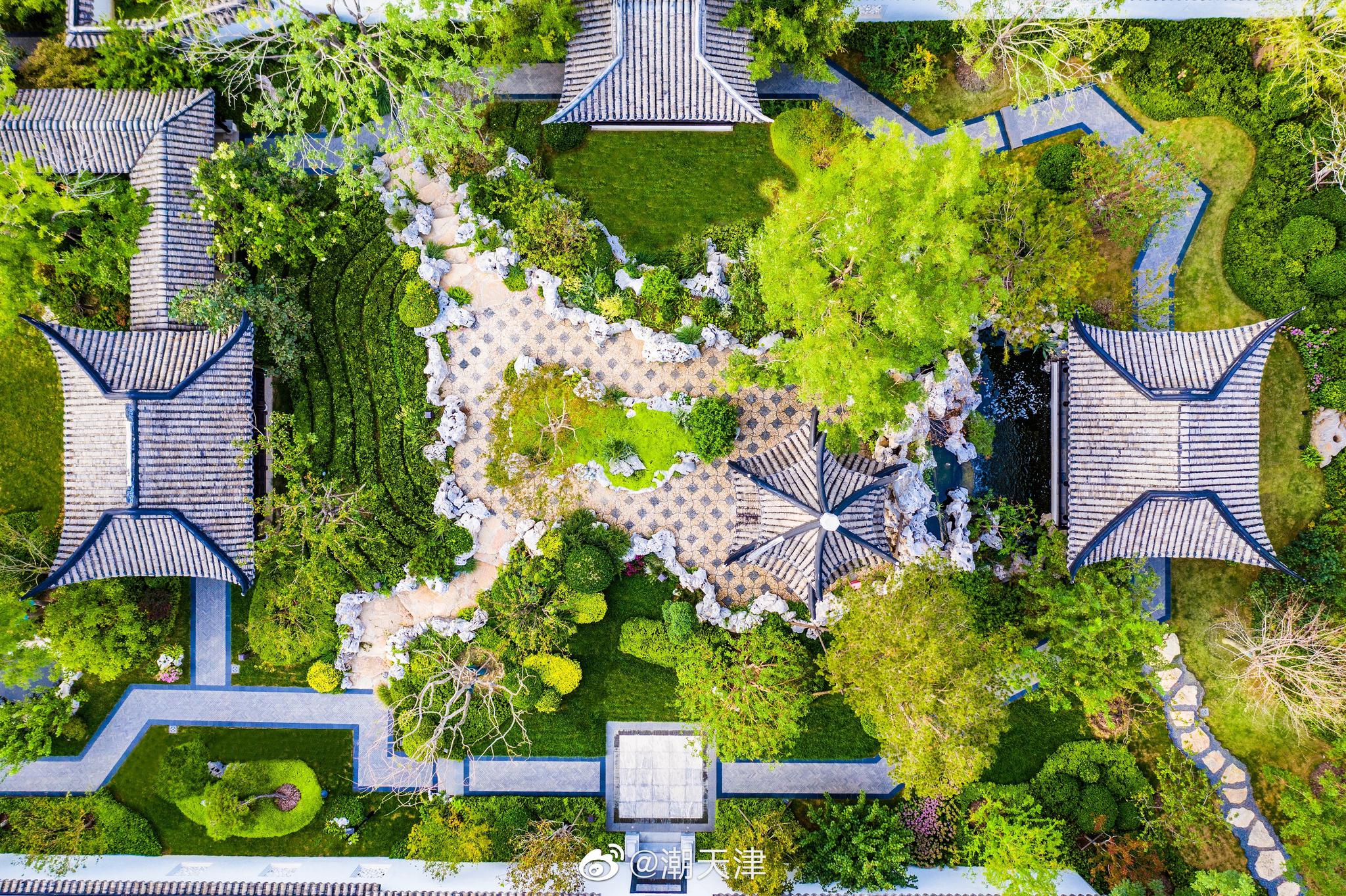 不用出天津就能见到的新晋网红打卡地-格调平园,叠山掇水