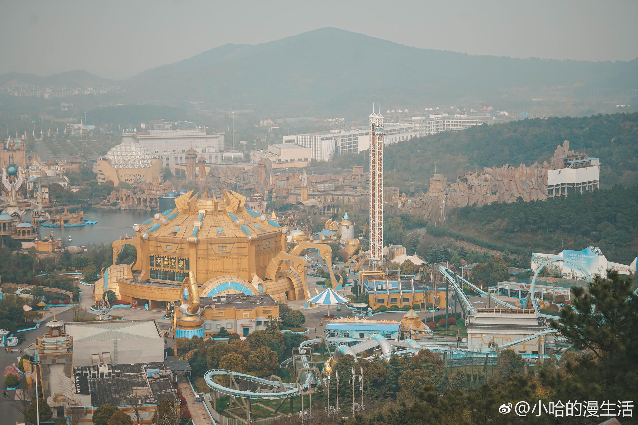 圣殿山是常州嬉戏谷的标志景点不能错过略高