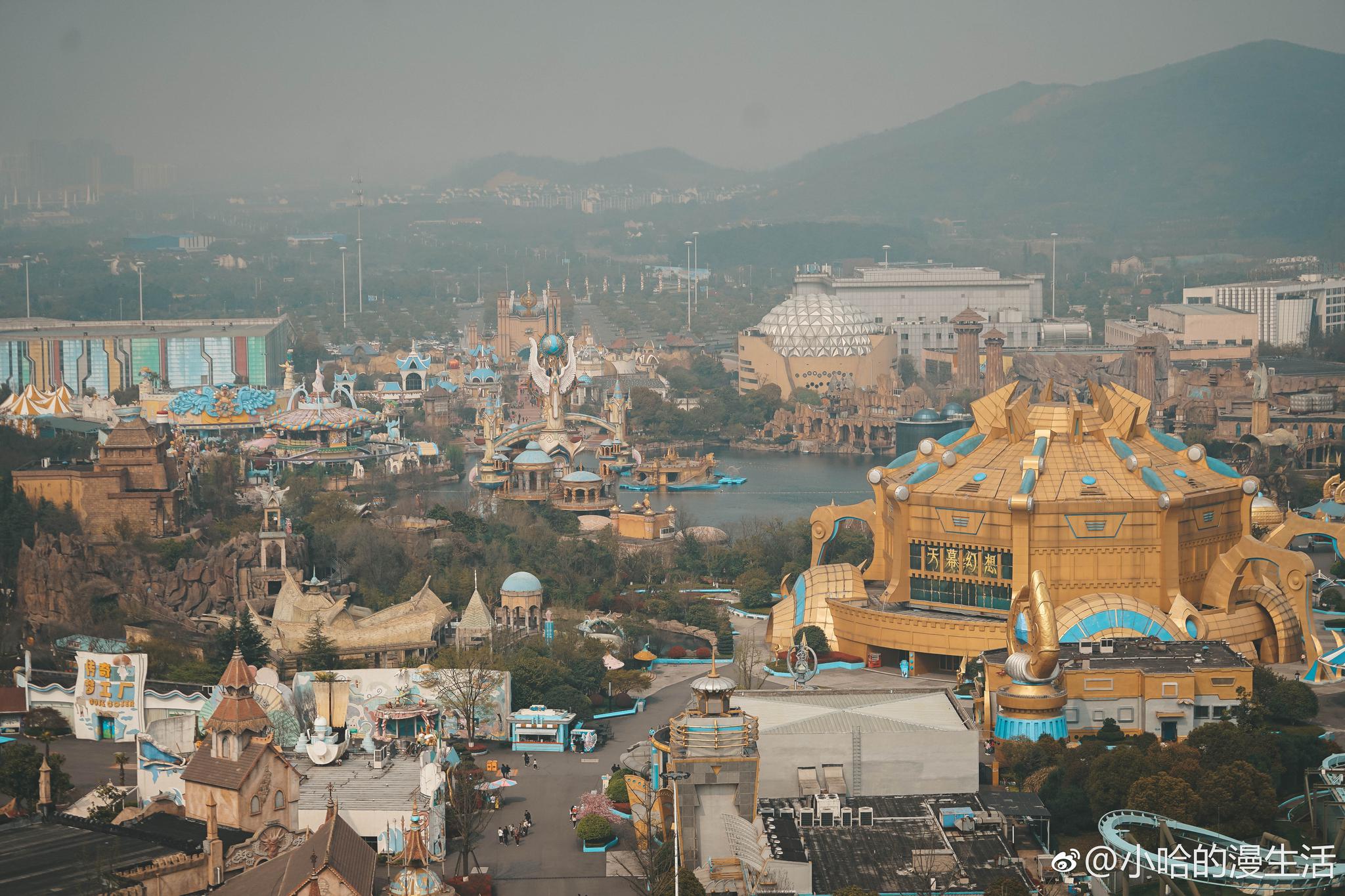 圣殿山是常州嬉戏谷的标志景点不能错过略高