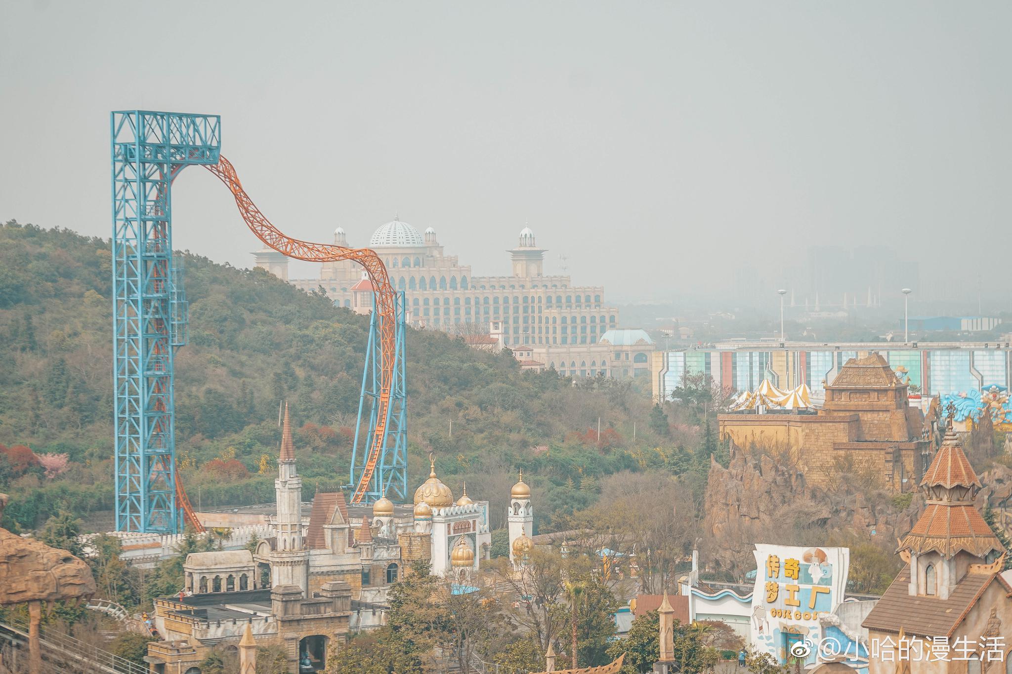 圣殿山是常州嬉戏谷的标志景点不能错过略高