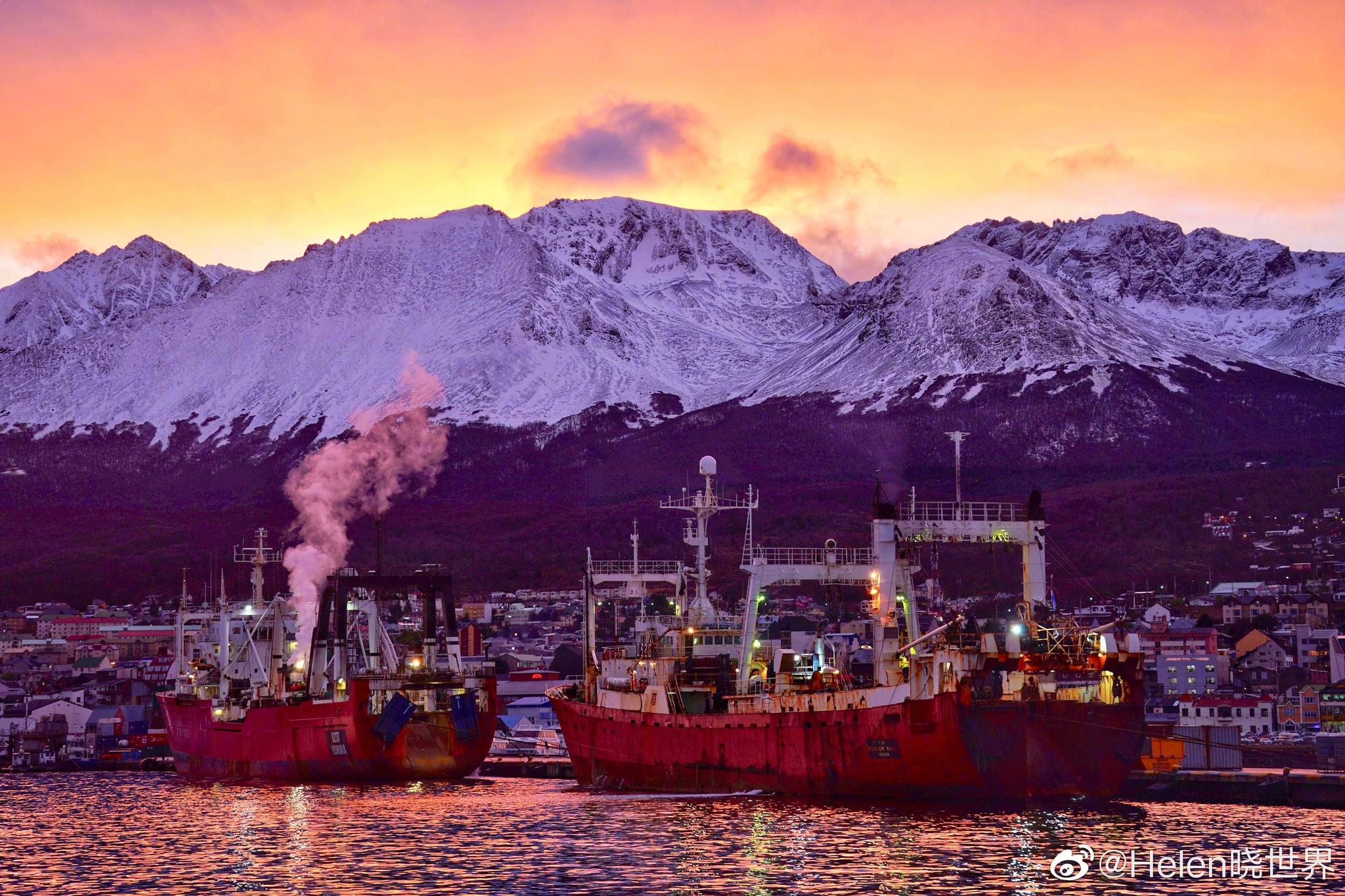 在智利将小镇威廉斯港puertowilliams升级为城市后