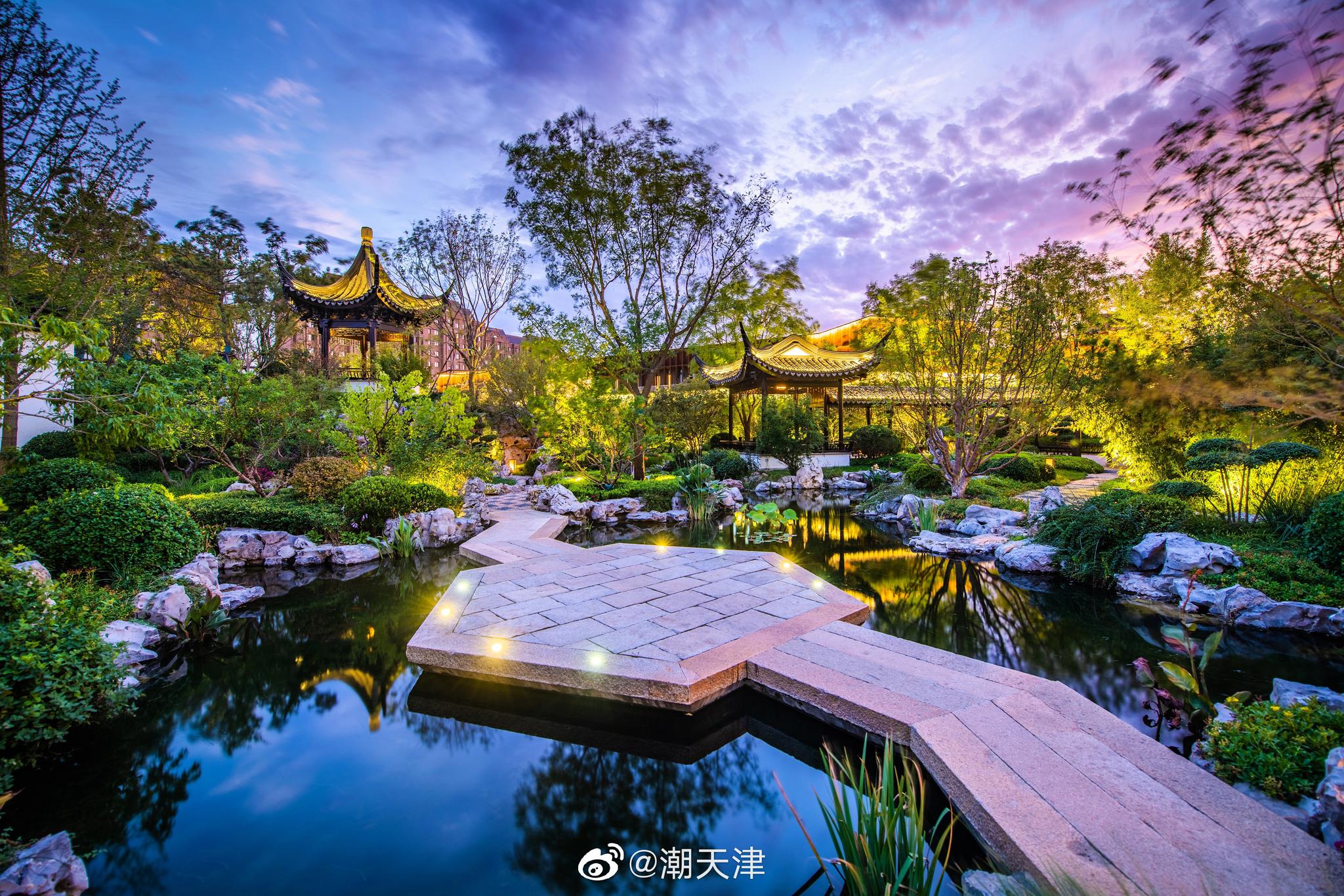 不用出天津就能见到的新晋网红打卡地-格调平园,叠山掇水