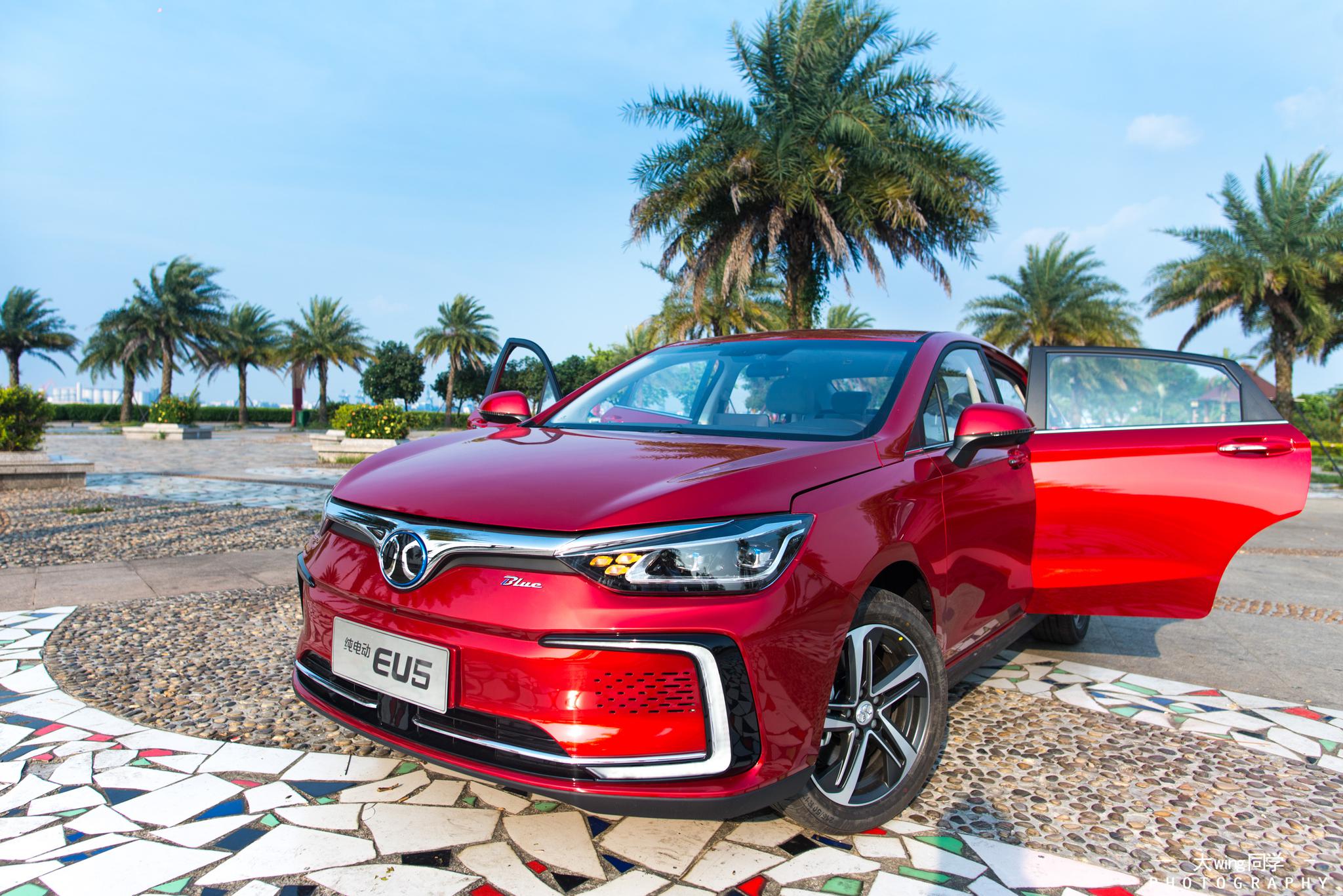 开着北汽新能源eu5 r600打卡广州海鸥岛～第一次试驾新能源汽车