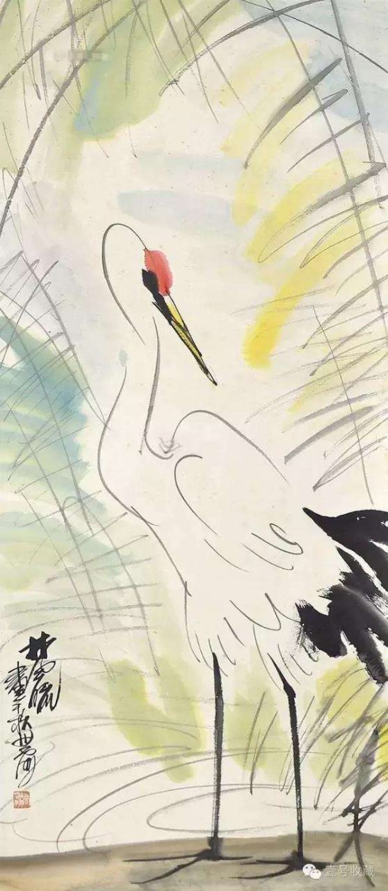 林风眠笔下的鹤