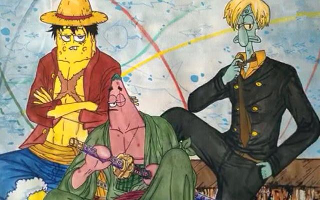 海贼王海绵宝宝cos不同角色四皇最合适章鱼哥完美演绎