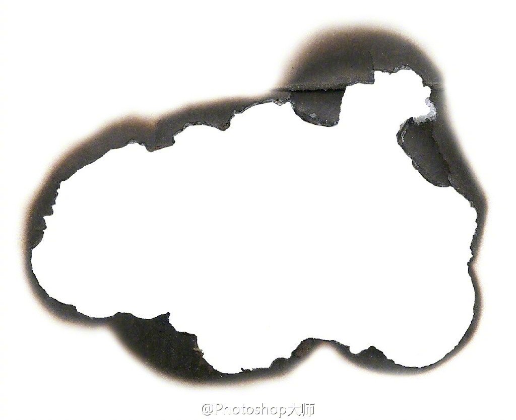 6款逼真的纸边烧焦纹理jpgpng格式都有素材地址见评