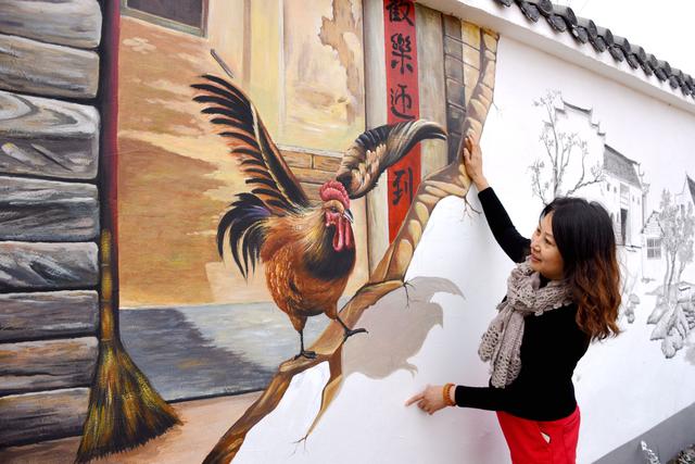 浙江仙居3d彩绘文化墙留住乡村记忆