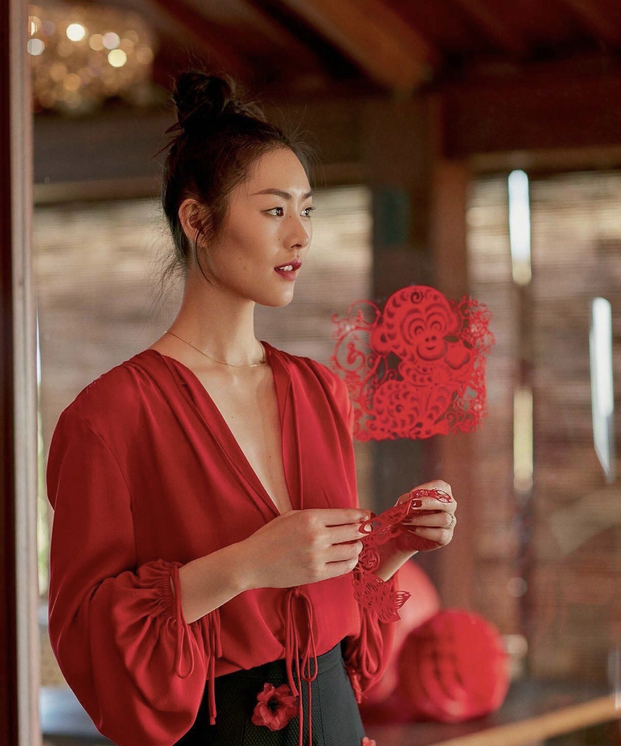 刘雯 X ELLE 中国红写真!|中国红|刘雯|写真_新浪新闻