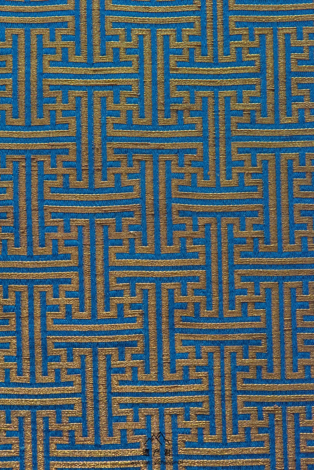 南京云锦博物馆藏清代湖色地正卍字织金缎