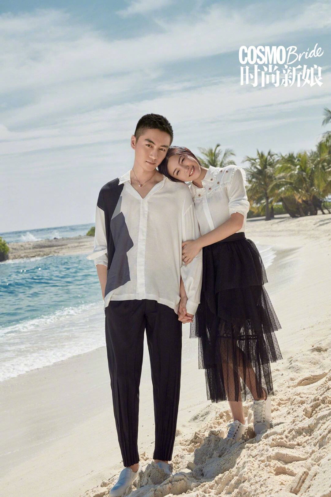 陈晓陈妍希一组海岛时尚大片高颜值夫妇同框颇为养眼