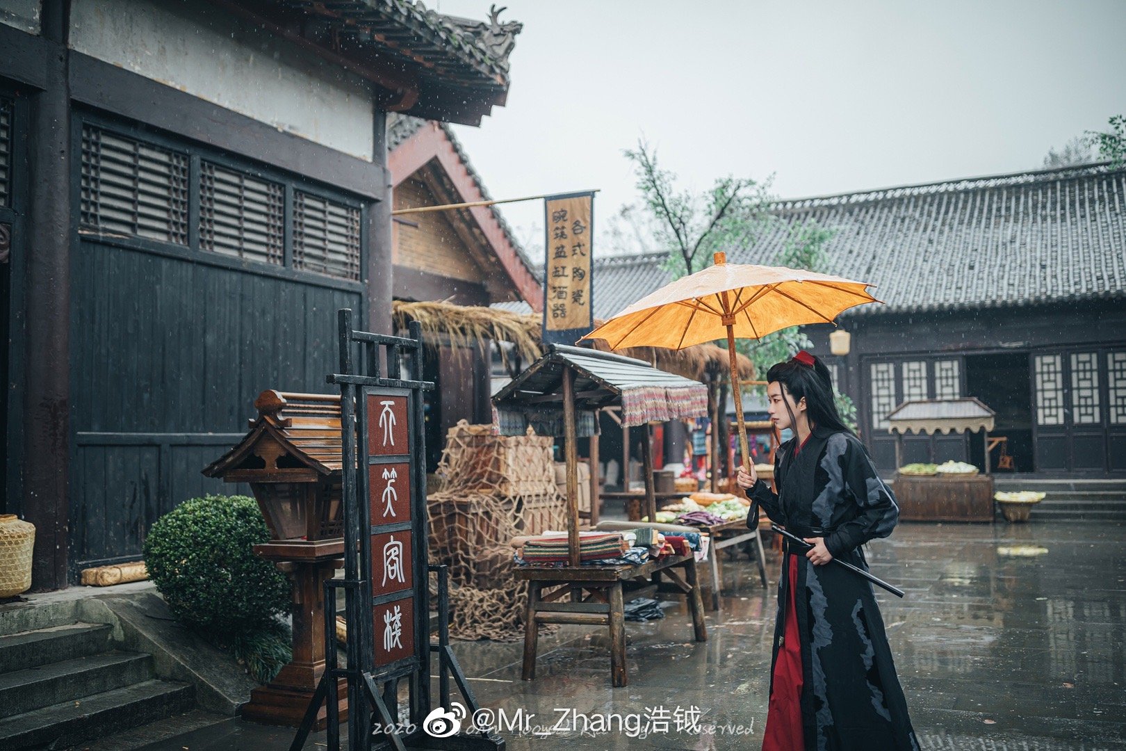 在横店清明上河图景区get到了陈情令的拍摄打卡点
