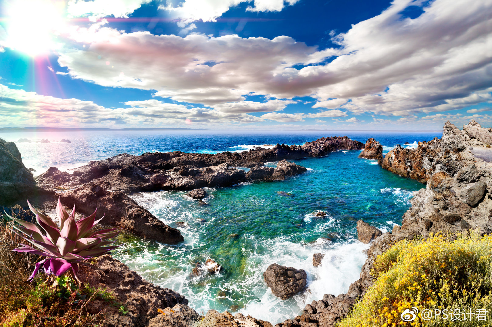 海岸线高清壁纸适合hdr调片