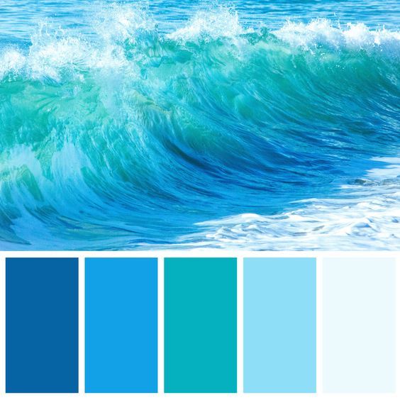 大海蓝色配色灵感