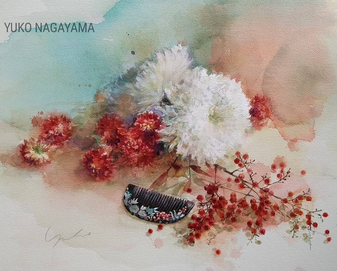 水彩静物艺术家永山裕子