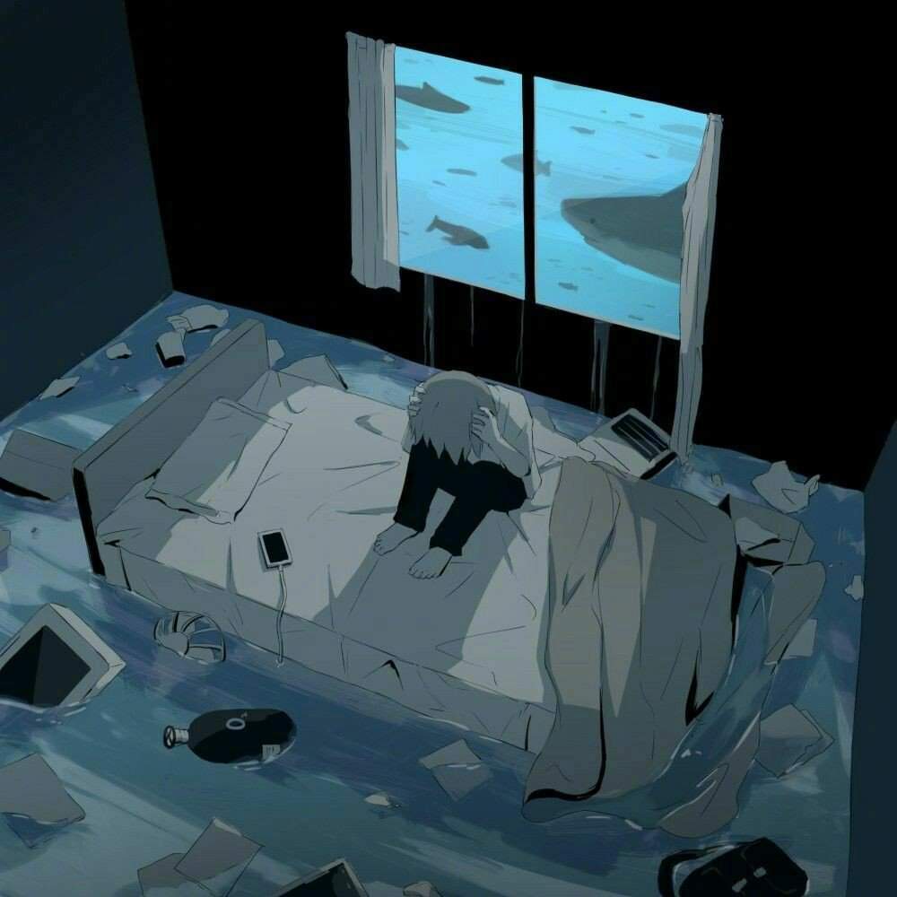 日本插画师 avogado6 充满忧郁色彩的绘画作品www.avogado6.com